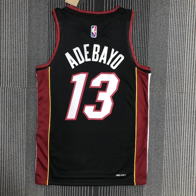 Miami Heat 21/22 Black Basketball Jersey (Hot Press)