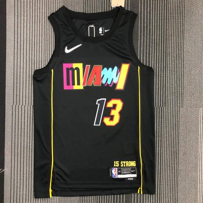 Miami Heat 21/22 Black City Basketball Jersey (Hot Press)