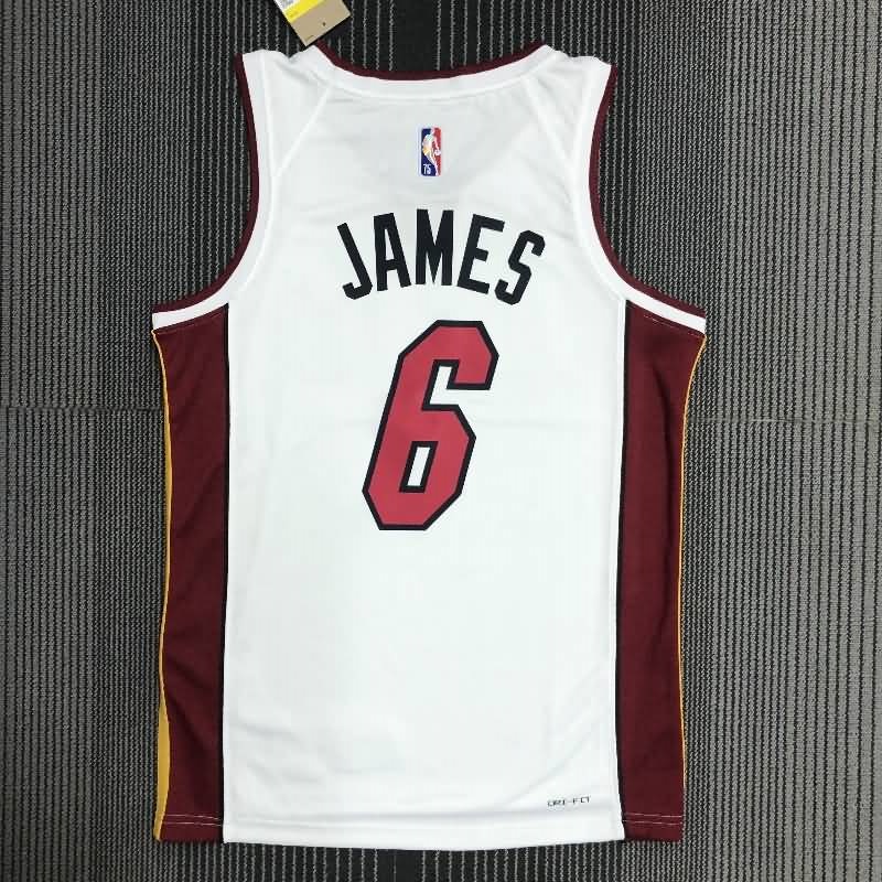 Miami Heat 21/22 White Basketball Jersey (Hot Press)