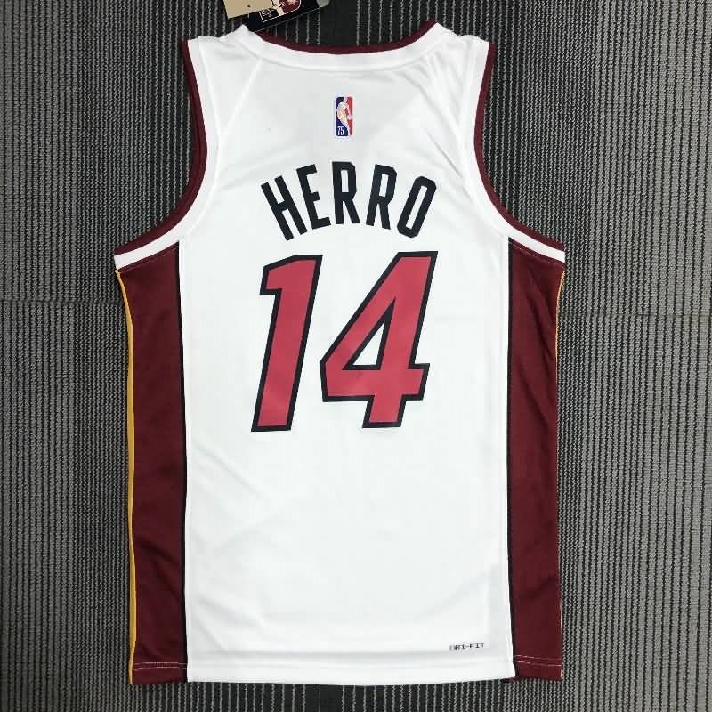 Miami Heat 21/22 White Basketball Jersey (Hot Press)