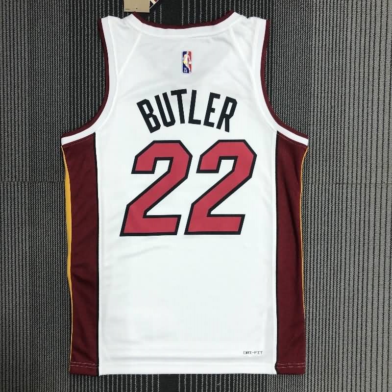 Miami Heat 21/22 White Basketball Jersey (Hot Press)