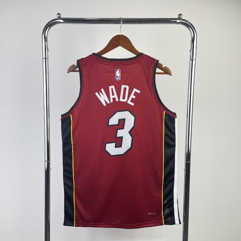 Miami Heat 22/23 Red AJ Basketball Jersey (Hot Press)