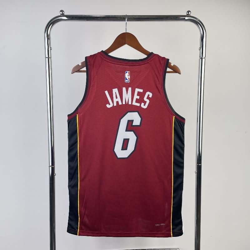 Miami Heat 22/23 Red AJ Basketball Jersey (Hot Press)