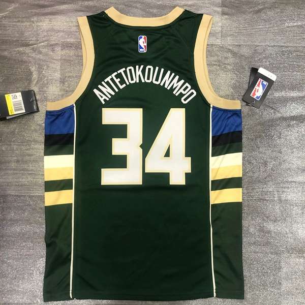 Milwaukee Bucks 2020 Green Basketball Jersey (Hot Press)