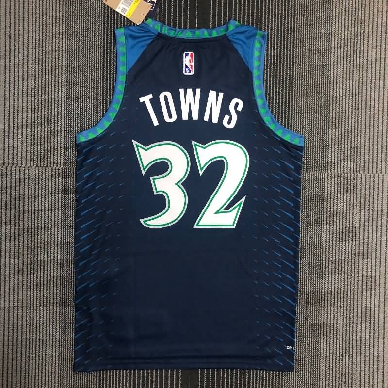 Minnesota Timberwolves 21/22 Blue City Basketball Jersey (Hot Press)