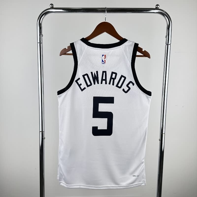 Minnesota Timberwolves 22/23 White City Basketball Jersey (Hot Press)