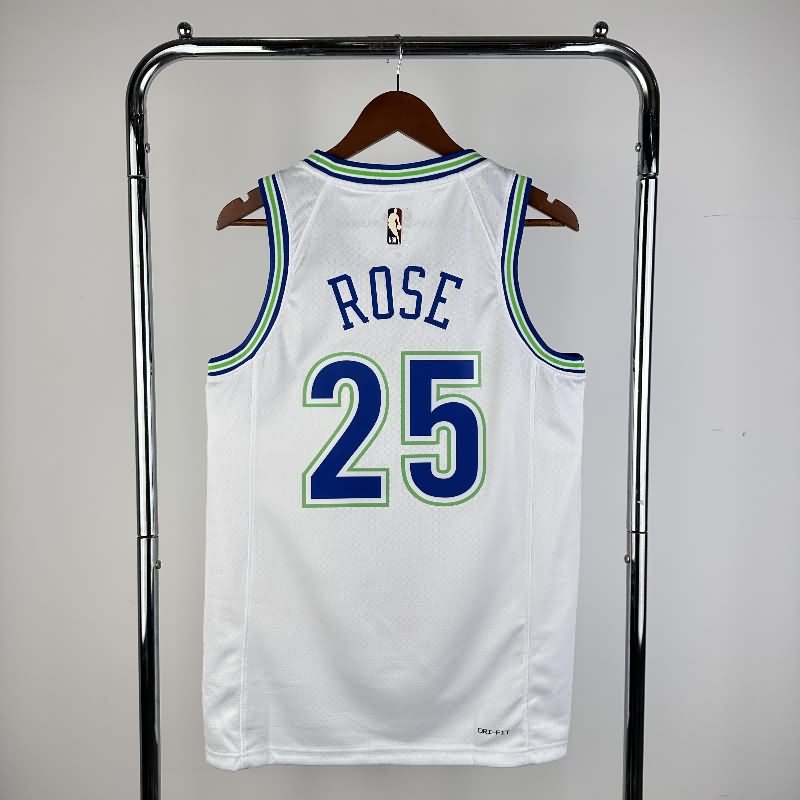 Minnesota Timberwolves 23/24 White Classics Basketball Jersey (Hot Press)