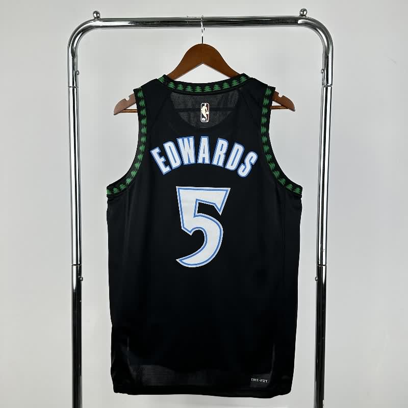Minnesota Timberwolves 25/26 Black Classics Basketball Jersey (Hot Press)
