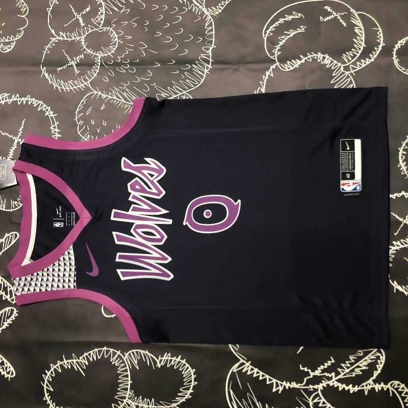 Minnesota Timberwolves Black Basketball Jersey (Hot Press)