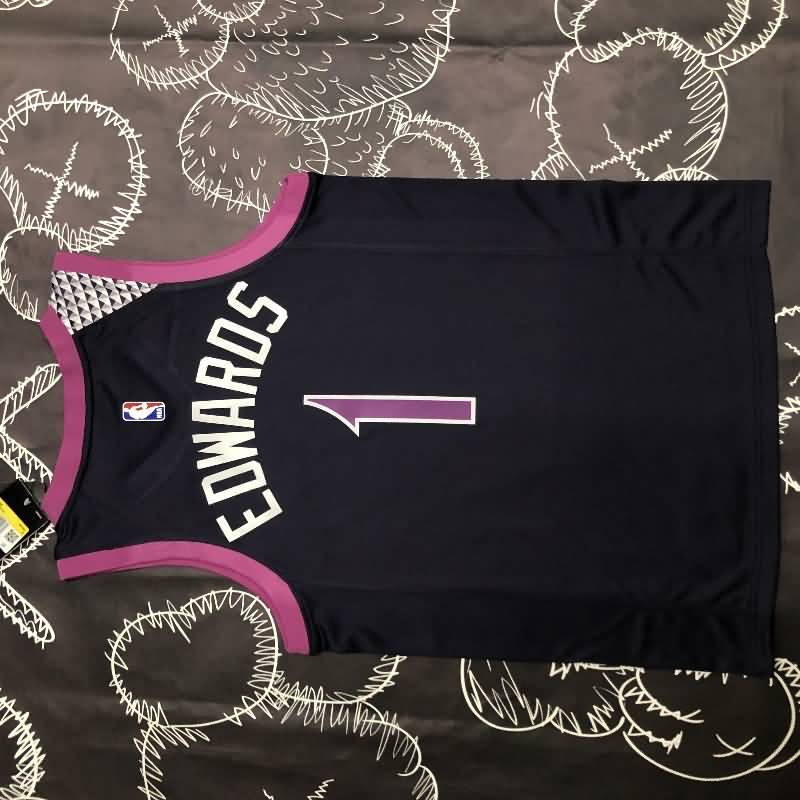 Minnesota Timberwolves Black Basketball Jersey (Hot Press)