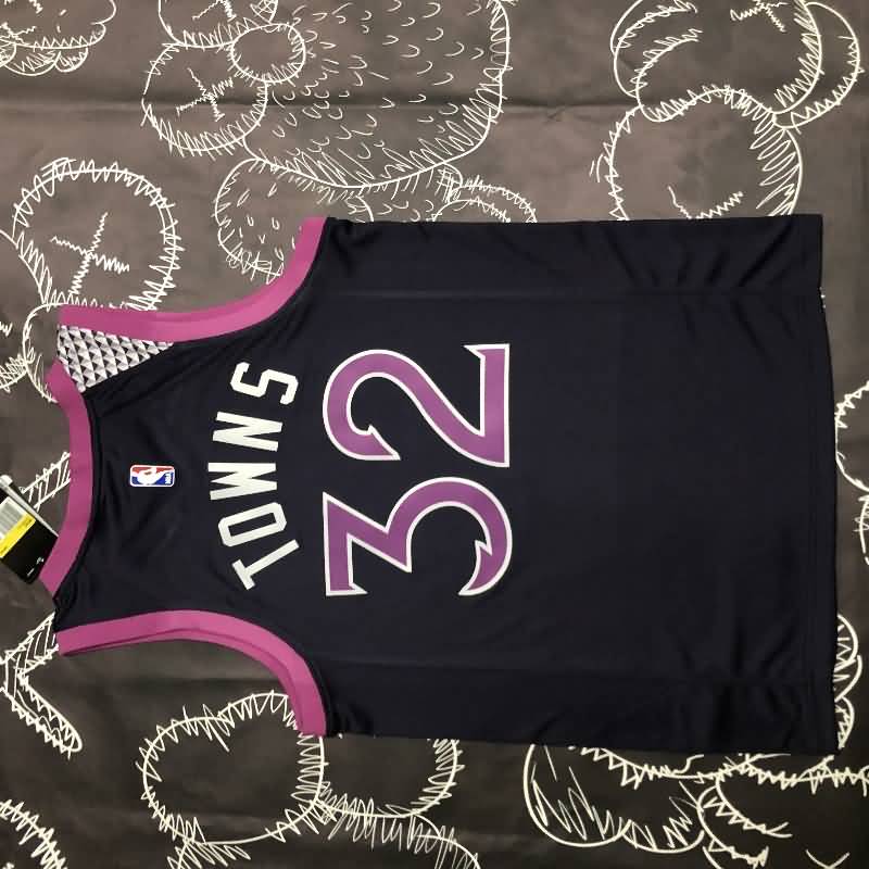 Minnesota Timberwolves Black Basketball Jersey (Hot Press)