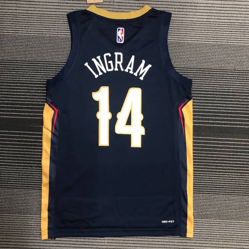 New Orleans Pelicans 21/22 Dark Blue Basketball Jersey (Hot Press)