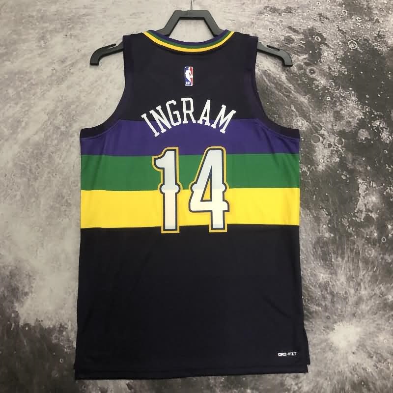 New Orleans Pelicans 22/23 Dark Blue City Basketball Jersey (Hot Press)