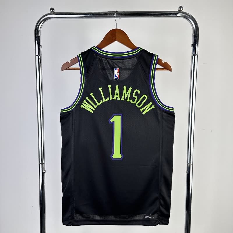 New Orleans Pelicans 23/24 Black City Basketball Jersey (Hot Press)