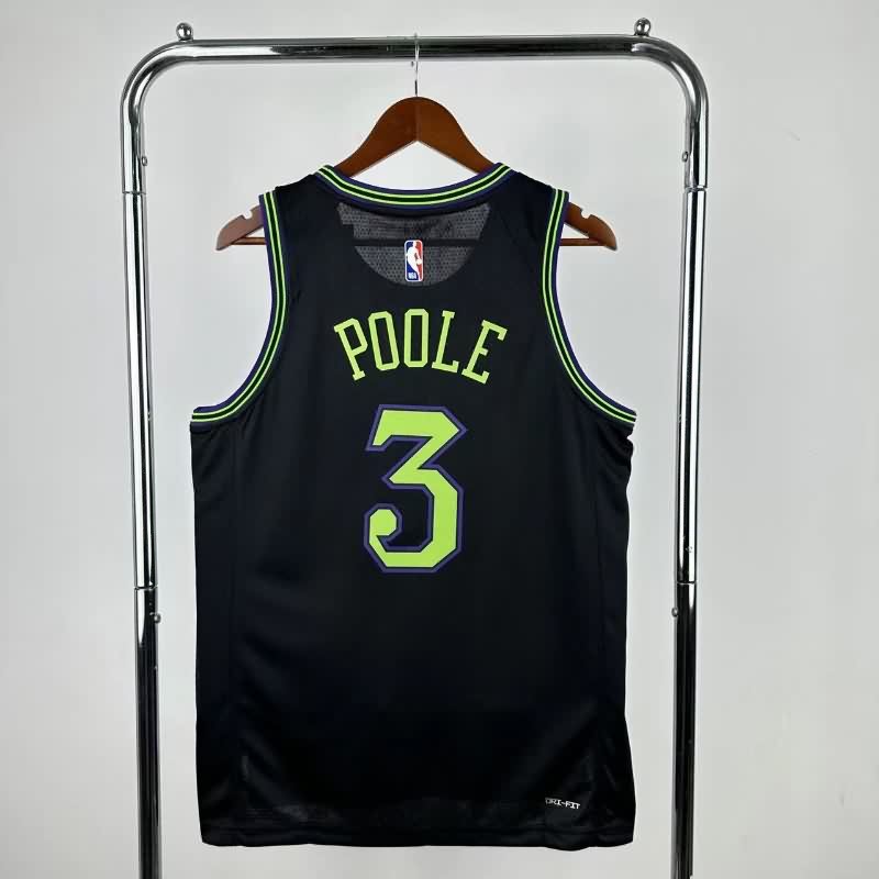 New Orleans Pelicans 23/24 Black City Basketball Jersey (Hot Press)
