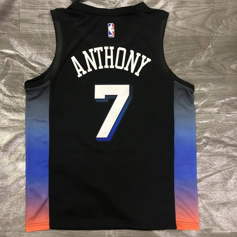 New York Knicks 20/21 Black City Basketball Jersey (Hot Press)