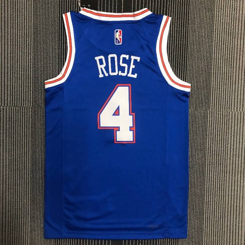 New York Knicks 21/22 Blue AJ Basketball Jersey (Hot Press)