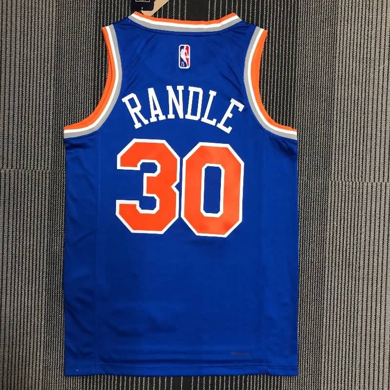 New York Knicks 21/22 Blue Basketball Jersey (Hot Press)