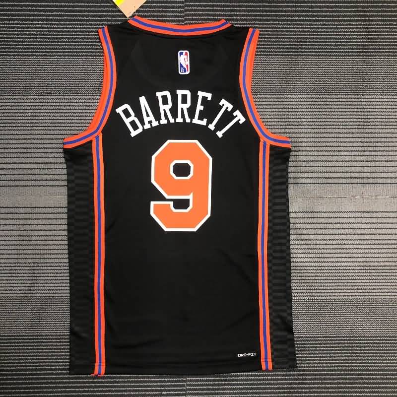 New York Knicks 21/22 Black City Basketball Jersey (Hot Press)
