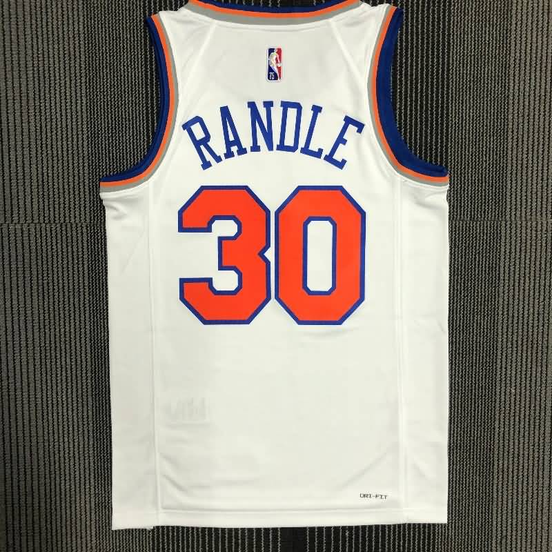 New York Knicks 21/22 White Basketball Jersey (Hot Press)