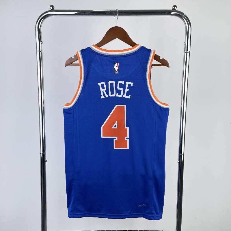 New York Knicks 22/23 Blue Basketball Jersey (Hot Press)