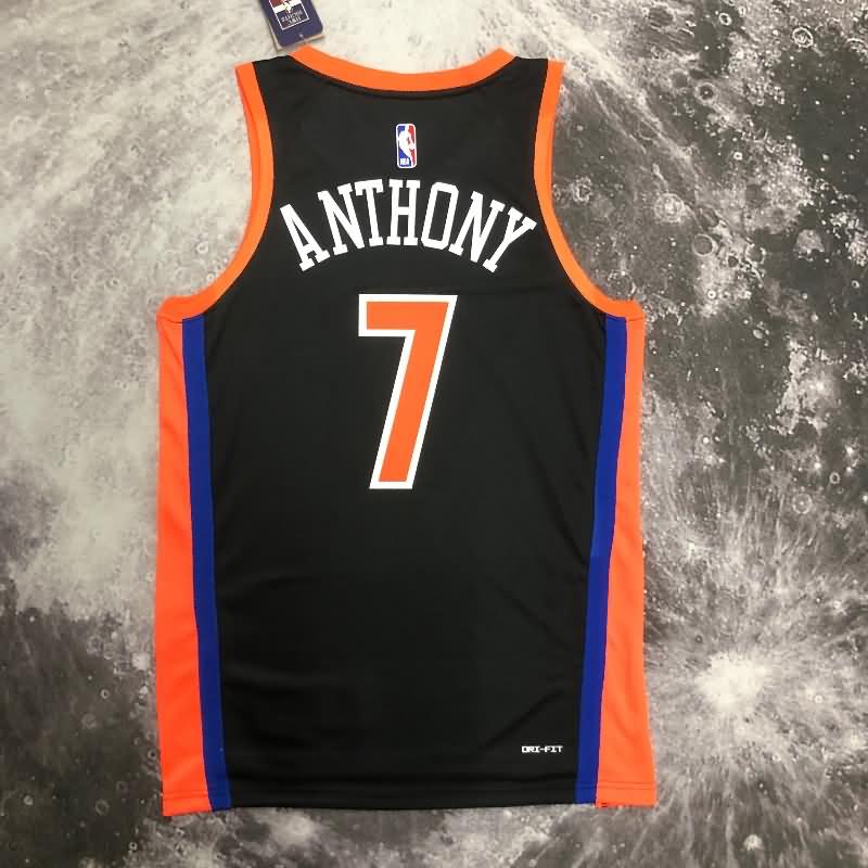 New York Knicks 22/23 Black City Basketball Jersey (Hot Press)