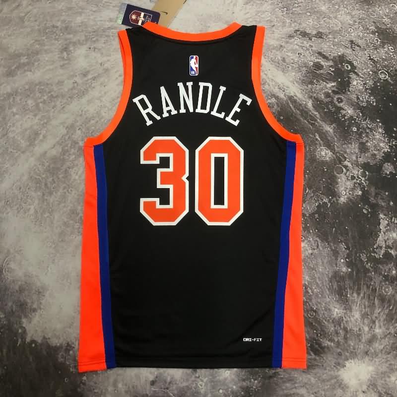 New York Knicks 22/23 Black City Basketball Jersey (Hot Press)