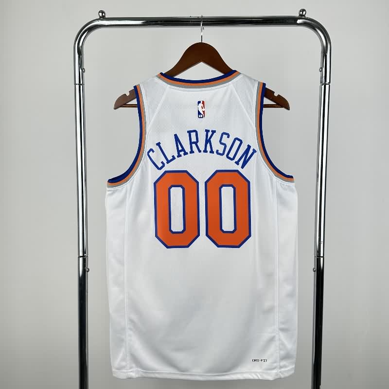New York Knicks 22/23 White Basketball Jersey (Hot Press)