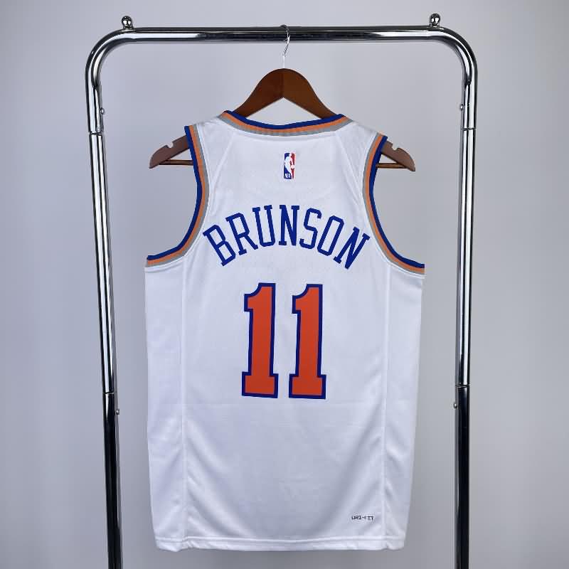 New York Knicks 22/23 White Basketball Jersey (Hot Press)