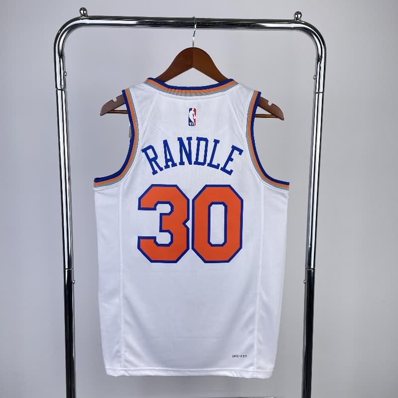 New York Knicks 22/23 White Basketball Jersey (Hot Press)
