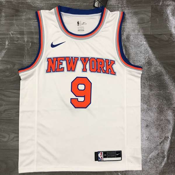 New York Knicks White Basketball Jersey (Hot Press)