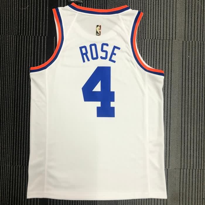 New York Knicks White Classics Basketball Jersey (Hot Press)
