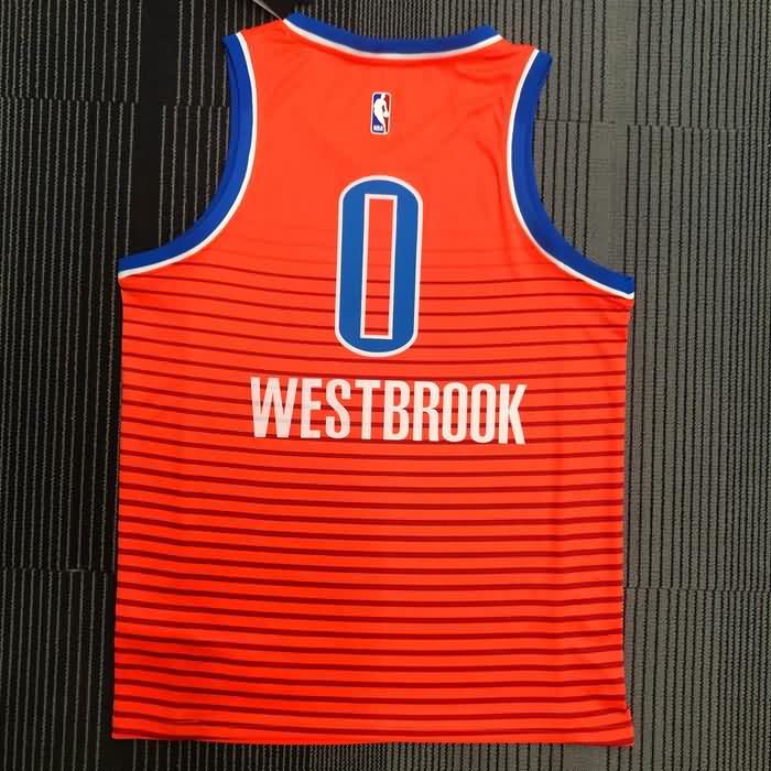 Oklahoma City Thunder 20/21 Orange Basketball Jersey (Hot Press)