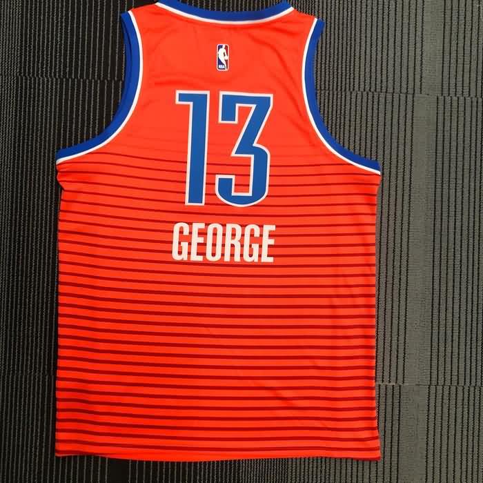 Oklahoma City Thunder 20/21 Orange Basketball Jersey (Hot Press)