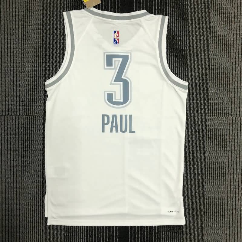 Oklahoma City Thunder 21/22 White City Basketball Jersey (Hot Press)