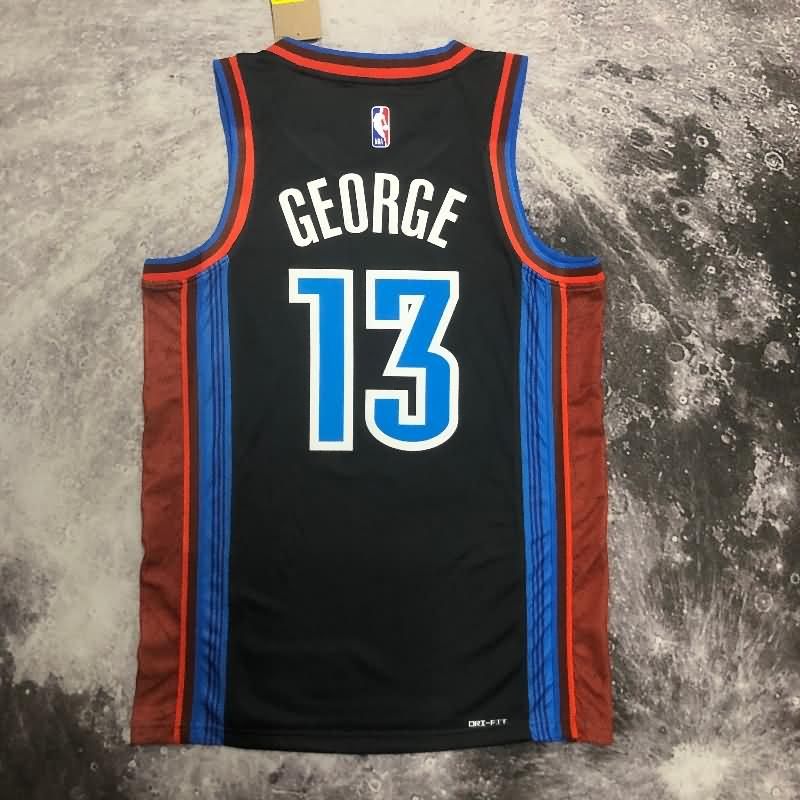 Oklahoma City Thunder 22/23 Black City Basketball Jersey (Hot Press)