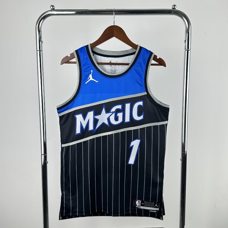 Orlando Magic 25/26 Black AJ Basketball Jersey (Hot Press)