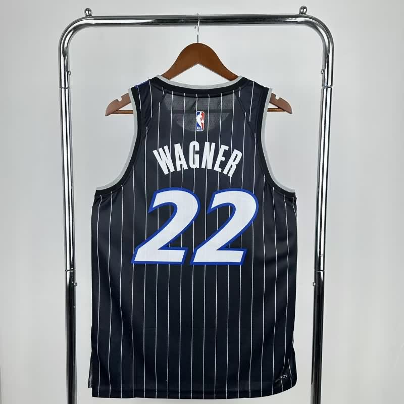Orlando Magic 25/26 Black AJ Basketball Jersey (Hot Press)