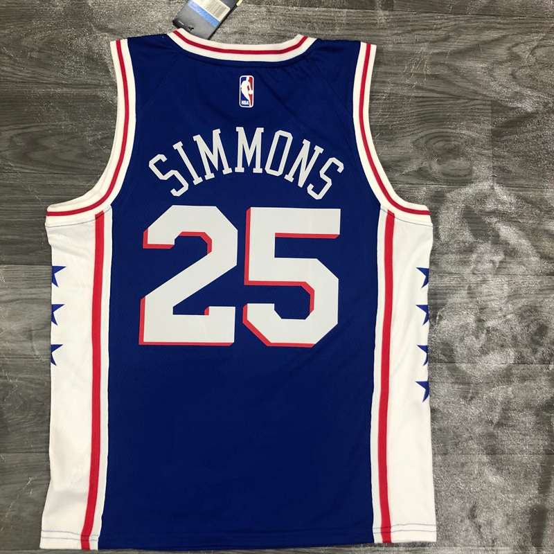 Philadelphia 76ers 20/21 Blue Basketball Jersey (Hot Press)