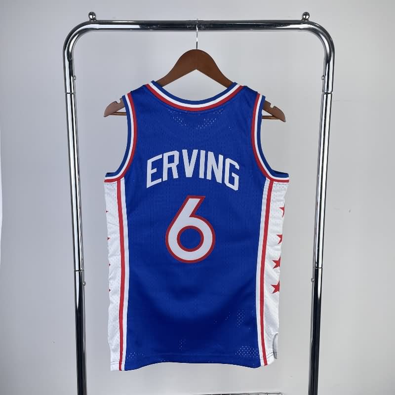 Philadelphia 76ers 1982/83 Blue Classics Basketball Jersey (Hot Press)