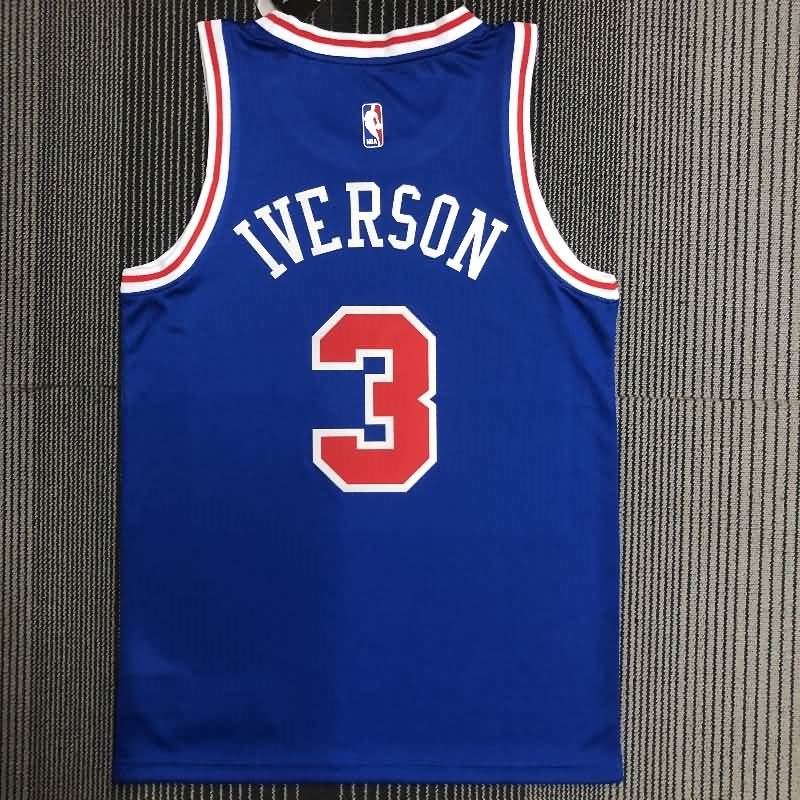 Philadelphia 76ers Blue Classics Basketball Jersey 02 (Hot Press)