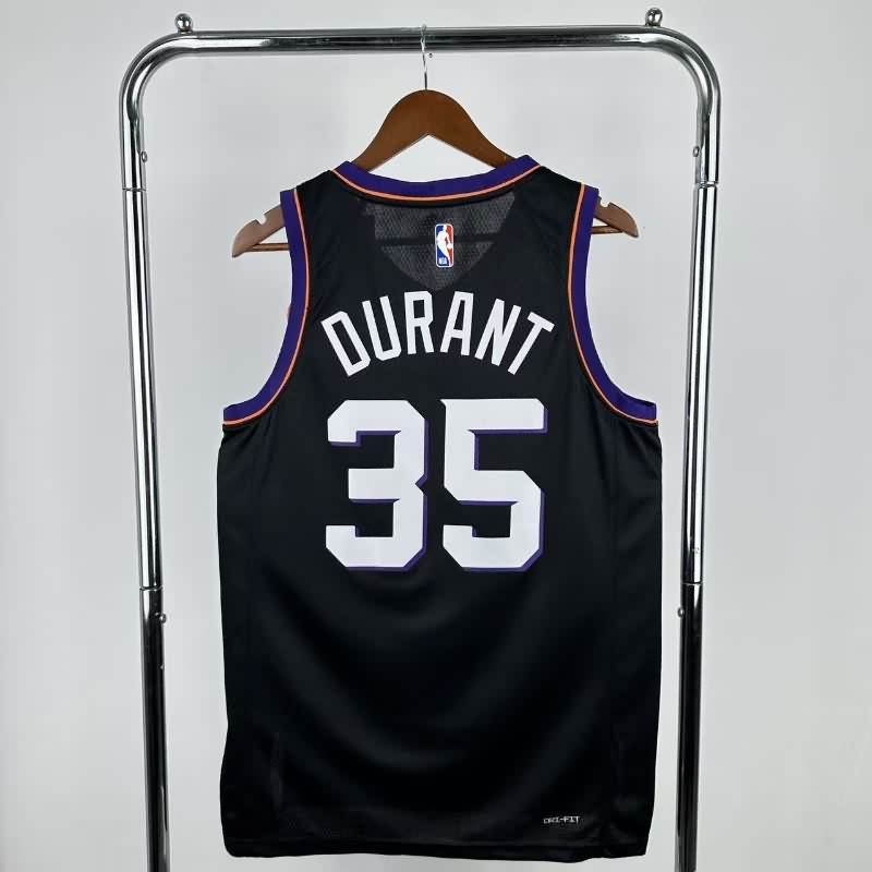 Phoenix Suns 25/26 Black AJ Basketball Jersey (Hot Press)