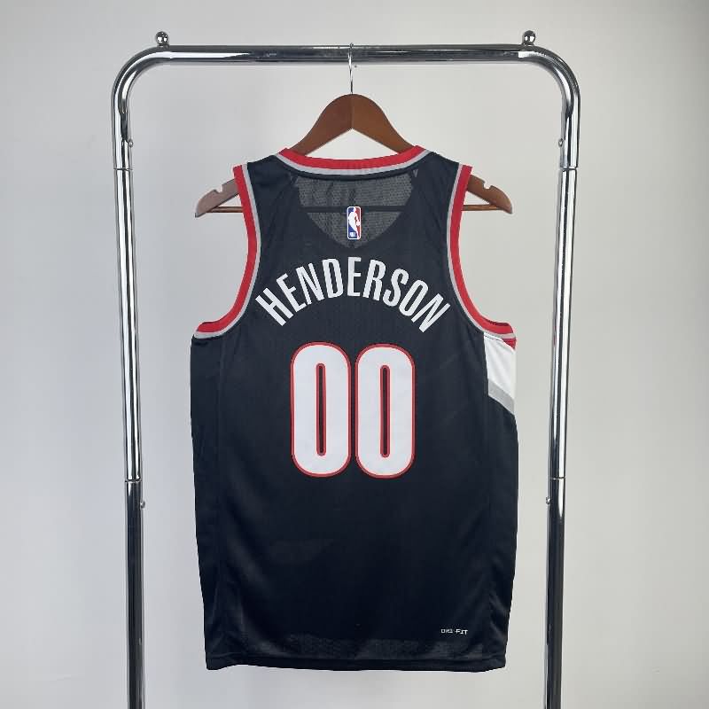 Portland Trail Blazers 22/23 Black Basketball Jersey (Hot Press)