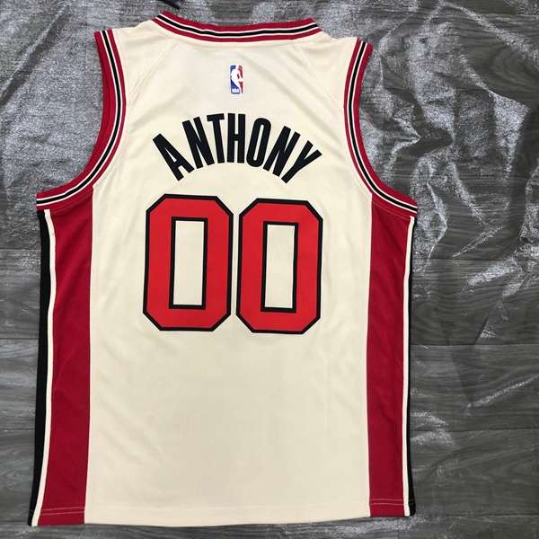 Portland Trail Blazers Cream Basketball Jersey (Hot Press)