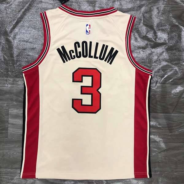 Portland Trail Blazers Cream Basketball Jersey (Hot Press)