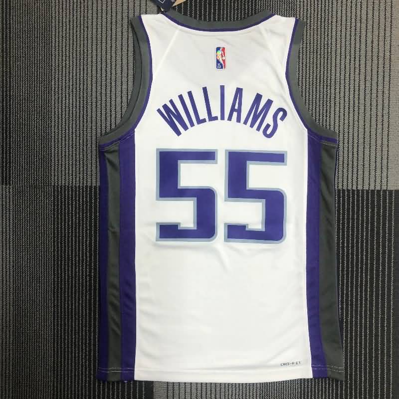 Sacramento Kings 21/22 White Basketball Jersey (Hot Press)