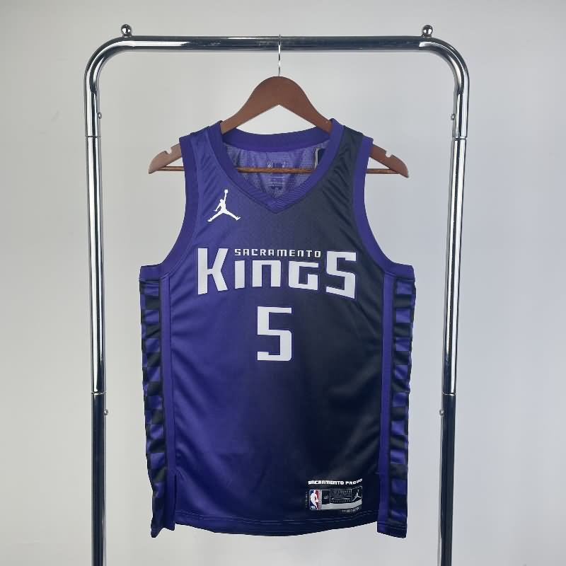 Sacramento Kings 23/24 Purple AJ Basketball Jersey (Hot Press)