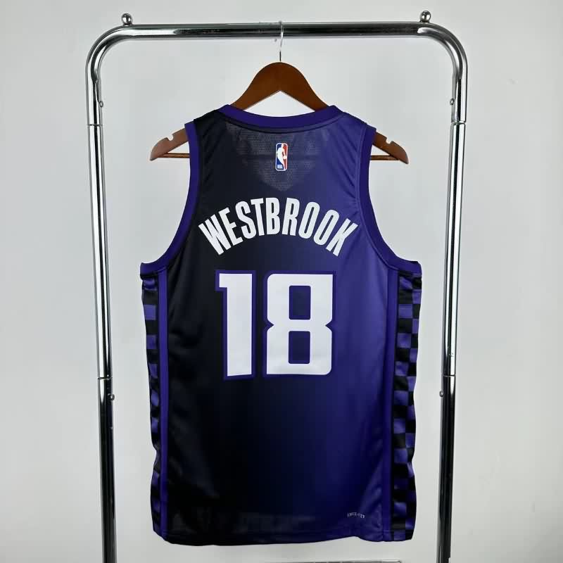 Sacramento Kings 23/24 Purple AJ Basketball Jersey (Hot Press)