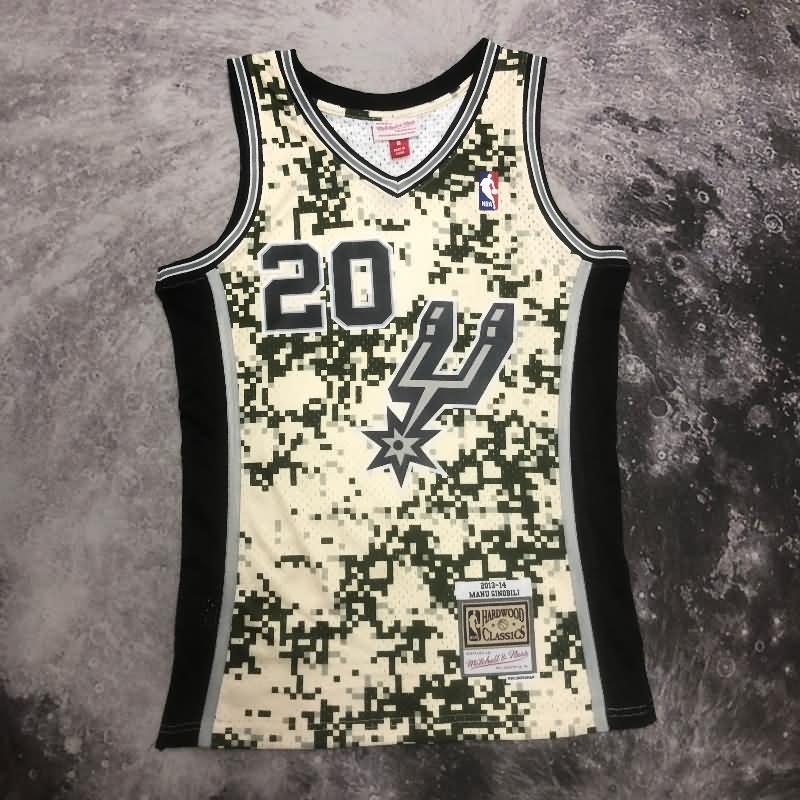 San Antonio Spurs 2013/14 Camouflage Classics Basketball Jersey (Hot Press)