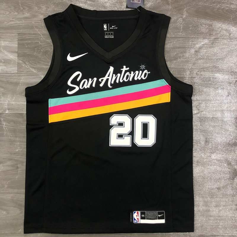 San Antonio Spurs 20/21 Black City Basketball Jersey (Hot Press)